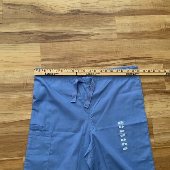 Two Cherokee Workwear Unisex Drawstring Scrub Pants Tall Small 4100T Ciew Blue - Picture 7 of 9